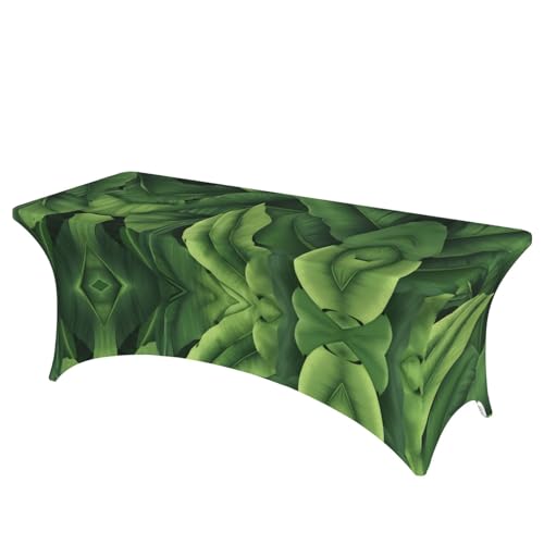 NBAGHPQ Rechteckige Tischdecke mit Bananenblatt-Druck, Funktionalität und Stil, Tischdecke, abwischbar von NBAGHPQ