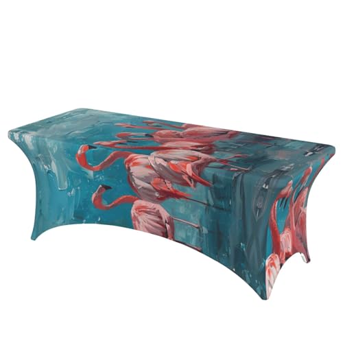 NBAGHPQ Rechteckige Tischdecke mit Flamingo-Druck, Funktionalität und Stil, Tischdecke, abwischbar NBAGHPQ Rechteckige Tischdecke mit Flamingo-Druck, Funktionalität und Stil, Tischdecke, abwischbar von NBAGHPQ