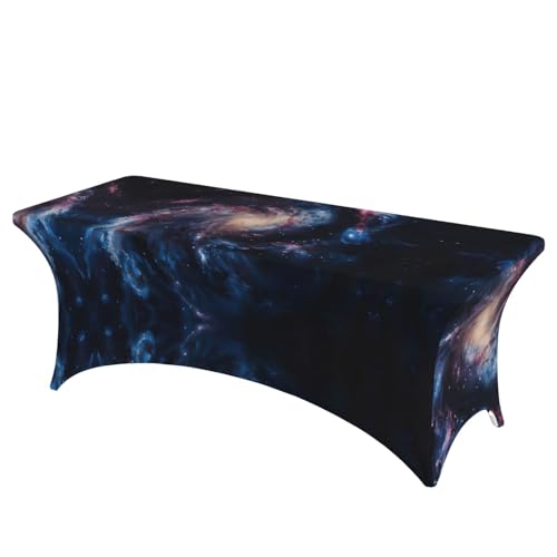 NBAGHPQ Rechteckige Tischdecke mit Galaxie-Druck, Funktionalität und Stil, Tischdecke, abwischbar von NBAGHPQ