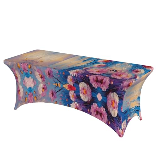 NBAGHPQ Rechteckige Tischdecke mit Ölgemälde-Druck, Funktionalität und Stil, Tischdecke, abwischbar NBAGHPQ Rechteckige Tischdecke mit Ölgemälde-Druck, Funktionalität und Stil, Tischdecke, abwischbar von NBAGHPQ