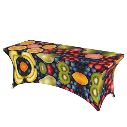 NBAGHPQ Rechteckige Tischdecke mit Obstbild, Standarddruck, Funktionalität und Stil, Tischdecke, abwischbar von NBAGHPQ