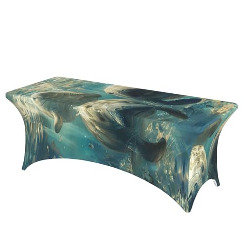 NBAGHPQ Rechteckige Tischdecke mit Seekuh-Motiv, Funktionalität und Stil, Tischdecke, abwischbar NBAGHPQ Rechteckige Tischdecke mit Seekuh-Motiv, Funktionalität und Stil, Tischdecke, abwischbar von NBAGHPQ