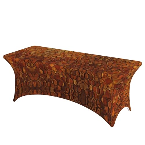 NBAGHPQ Rechteckige Tischdecke mit Weinkork-Druck, Funktionalität und Stil, Tischdecke, abwischbar von NBAGHPQ