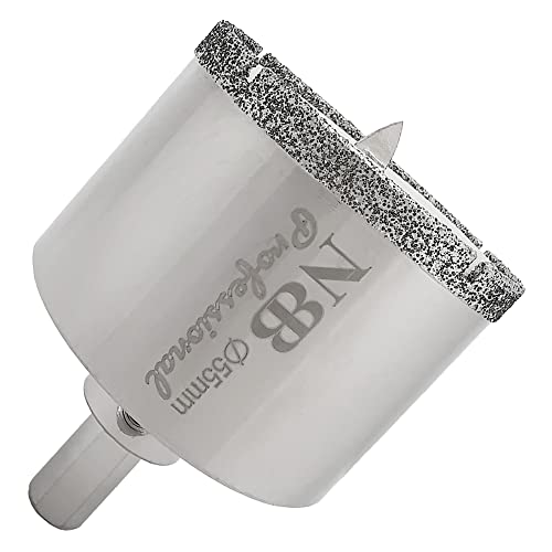 NBB galvanisiert Diamantbohrer mit dreieckigem Schaft Diamantkrone zum Nassbohren in Marmor Luxusstein Keramik Granit Fliesen Glas usw. in Tischbohrmaschine und Pistolenbohrmaschine (55mm) von NBB