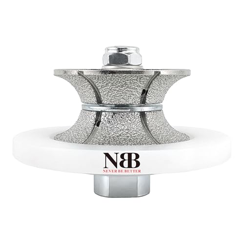 NBB Diamant-Profilscheibe Diamantfräser Fräsbohrer Trenn Reibahle Profilierungs-Bit für Porzellan Fliesen Keramik Granit Marmor Stein einfach zu verwenden auf Winkelschleifer (V Full-Bullnose, V25) von NBB
