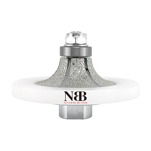 NBB Diamant-Profilscheibe Diamantfräser Fräsbohrer Trennreibahle Profilierungs-Bit für Porzellan Fliesen Keramik Granit Marmor Stein einfach zu verwenden auf Winkelschleifer (Half-Bullnose, B20) von NBB