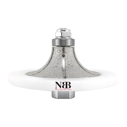 NBB Diamant-Profilscheibe Diamantfräser Fräsbohrer Trennreibahle Profilierungs-Bit für Porzellan Fliesen Keramik Granit Marmor Stein einfach zu verwenden auf Winkelschleifer (Half-Bullnose, B30) von NBB