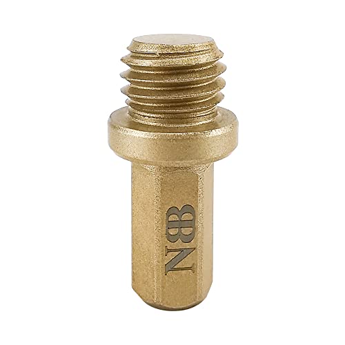 NBB Professioneller Adapter für Diamantbohrer mit M14 Innengewinde, von M14 Außengewinde auf Sechskantschaft, stabile Verbindung zum Bohrer, verhindert Vibrationen und Abrutschen (1, M14 to HEX) von NBB