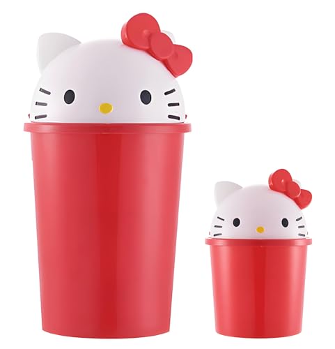 NBHUZEHUA Niedlicher roter Kinder-Mülleimer mit Deckel, für Mädchen, Badezimmer, Schlafzimmer, Kinderzimmer, Dekoration, kleines Mädchenzimmer, Mini-Mülleimer, Kunststoff, Mini-Mülleimer NBHUZEHUA Niedlicher roter Kinder-Mülleimer mit Deckel, für Mädchen, Badezimmer, Schlafzimmer, Kinderzimmer, Dekoration, kleines Mädchenzimmer, Mini-Mülleimer, Kunststoff, Mini-Mülleimer von NBHUZEHUA