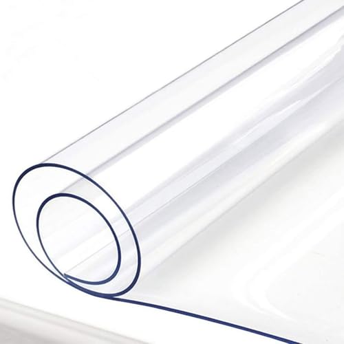 1,5 mm transparenter PVC-Tischschutz, Tischsets – rutschfeste Tischsets für Büro/Zuhause/Restaurant (60 x 180 cm) (70 x 140 cm) von NBKJDSXL