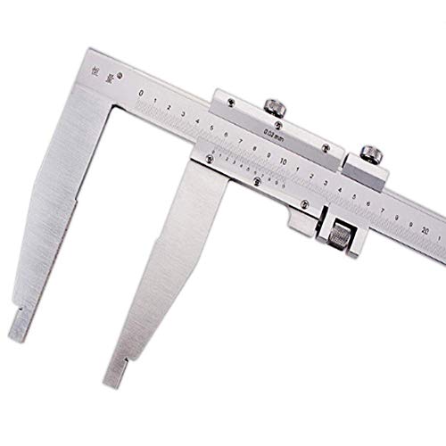 NBNBN Messschieber aus Edelstahl, 0–300 mm, Schieblehre mit langer Backe, für Präzisionsmesser von NBNBN