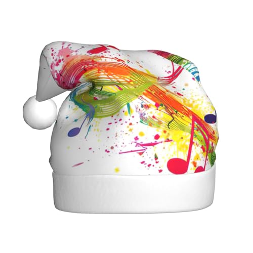 NBRIEU Bunte Musiknoten-Druck, festliche Dekoration, Weihnachtsmütze, Neujahrsparty-Zubehör und Geschenke NBRIEU Bunte Musiknoten-Druck, festliche Dekoration, Weihnachtsmütze, Neujahrsparty-Zubehör und Geschenke von NBRIEU