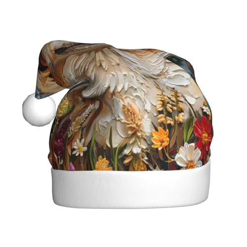 NBRIEU Corgi Blumen-Blumen-Druck, festliche Dekoration, Weihnachtsmütze, Neujahrsparty-Zubehör und Geschenke NBRIEU Corgi Blumen-Blumen-Druck, festliche Dekoration, Weihnachtsmütze, Neujahrsparty-Zubehör und Geschenke von NBRIEU