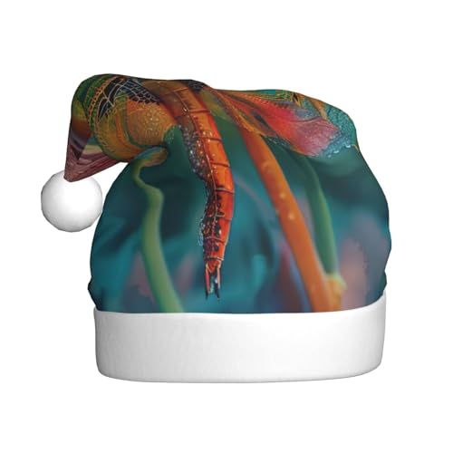 NBRIEU Festliche Dekoration mit Libellen- und Blumendruck, Weihnachtsmütze, Neujahrsparty-Zubehör und Geschenke NBRIEU Festliche Dekoration mit Libellen- und Blumendruck, Weihnachtsmütze, Neujahrsparty-Zubehör und Geschenke von NBRIEU