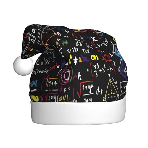 NBRIEU Mathe-Formel-Druck, festliche Dekoration, Weihnachtsmütze, Neujahrsparty-Zubehör und Geschenke von NBRIEU