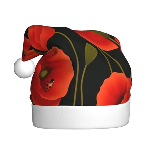 NBRIEU Mohnblumen-Druck, festliche Dekoration, Weihnachtsmütze, Neujahrsparty-Zubehör und Geschenke NBRIEU Mohnblumen-Druck, festliche Dekoration, Weihnachtsmütze, Neujahrsparty-Zubehör und Geschenke von NBRIEU