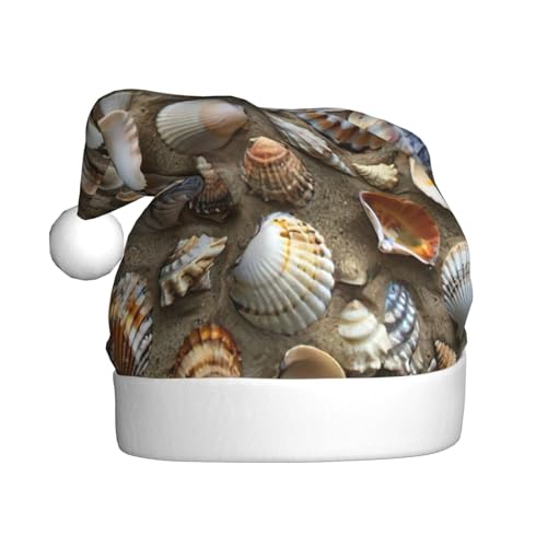 NBRIEU Muscheln mit Sanddruck, festliche Dekoration, Weihnachtsmütze, Neujahrsparty-Zubehör und Geschenke von NBRIEU