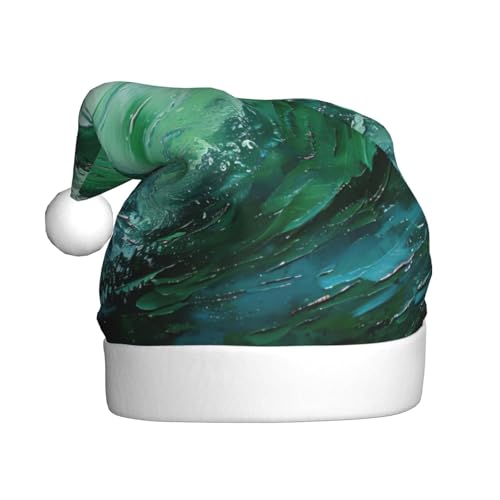NBRIEU Ozeangrüne Wellen-Surf-Druck, festliche Dekoration, Weihnachtsmütze, Neujahrsparty-Zubehör und Geschenke NBRIEU Ozeangrüne Wellen-Surf-Druck, festliche Dekoration, Weihnachtsmütze, Neujahrsparty-Zubehör und Geschenke von NBRIEU