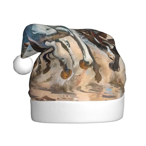 NBRIEU Pferde laufender Kunstdruck, festliche Dekoration, Weihnachtsmütze, Neujahrsparty-Zubehör und Geschenke NBRIEU Pferde laufender Kunstdruck, festliche Dekoration, Weihnachtsmütze, Neujahrsparty-Zubehör und Geschenke von NBRIEU