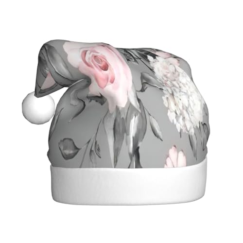 NBRIEU Rosenblüten mit Blättern, festliche Dekoration, Weihnachtsmütze, Neujahrsparty-Zubehör und Geschenke von NBRIEU