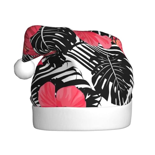 NBRIEU Roter Hibiskusdruck, festliche Dekoration, Weihnachtsmütze, Neujahrsparty-Zubehör und Geschenke NBRIEU Roter Hibiskusdruck, festliche Dekoration, Weihnachtsmütze, Neujahrsparty-Zubehör und Geschenke von NBRIEU