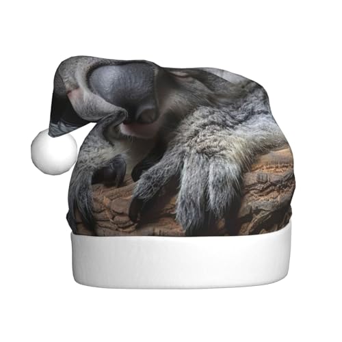 NBRIEU Schlafende Koala-Kappe, Aufdruck, festliche Dekoration, Weihnachtsmütze, Neujahrsparty-Zubehör und Geschenke NBRIEU Schlafende Koala-Kappe, Aufdruck, festliche Dekoration, Weihnachtsmütze, Neujahrsparty-Zubehör und Geschenke von NBRIEU