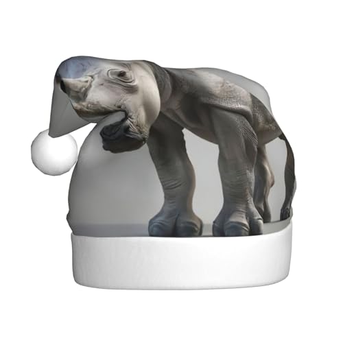 NBRIEU Tier-Nashorn-Druck, festliche Dekoration, Weihnachtsmütze, Neujahrsparty-Zubehör und Geschenke NBRIEU Tier-Nashorn-Druck, festliche Dekoration, Weihnachtsmütze, Neujahrsparty-Zubehör und Geschenke von NBRIEU