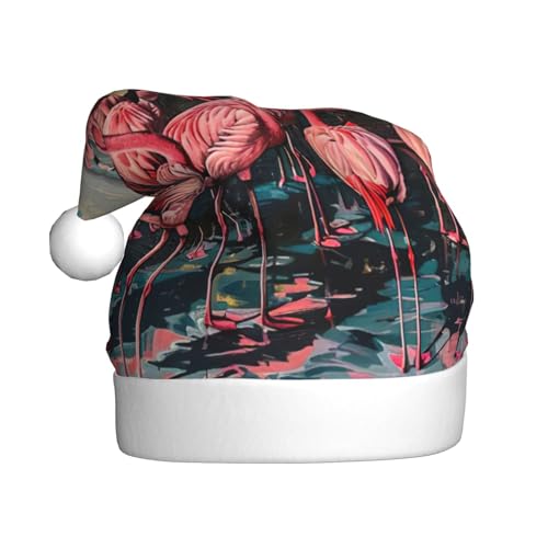 NBRIEU Weihnachtshut mit Flamingo-Muster, Zubehör und Neujahrsgeschenke von NBRIEU