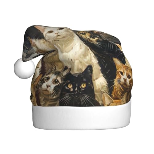 NBRIEU Weihnachtshut mit Katzenmotiv, festliche Dekoration, Zubehör und Geschenke für Neujahrspartys NBRIEU Weihnachtshut mit Katzenmotiv, festliche Dekoration, Zubehör und Geschenke für Neujahrspartys von NBRIEU