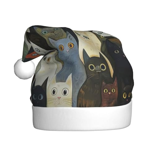 NBRIEU Weihnachtshut mit Katzenmotiv, festliche Dekoration, Zubehör und Geschenke für Neujahrspartys NBRIEU Weihnachtshut mit Katzenmotiv, festliche Dekoration, Zubehör und Geschenke für Neujahrspartys von NBRIEU