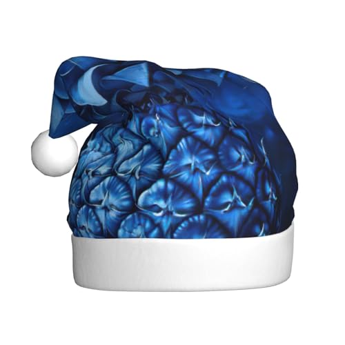 NBRIEU Weihnachtshut mit blauem Ananas-Muster, Partyzubehör und Neujahrsgeschenke NBRIEU Weihnachtshut mit blauem Ananas-Muster, Partyzubehör und Neujahrsgeschenke von NBRIEU