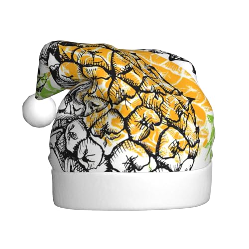 NBRIEU Weihnachtshut mit gelbem Ananasdruck, festliche Dekoration, Neujahrsfeierzubehör und Geschenke NBRIEU Weihnachtshut mit gelbem Ananasdruck, festliche Dekoration, Neujahrsfeierzubehör und Geschenke von NBRIEU