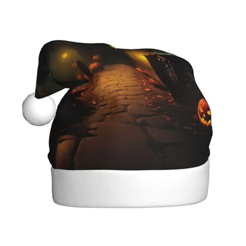 NBRIEU Weihnachtshut mit gruseligen Halloween-Aufdruck, Partyzubehör und Neujahrsgeschenke NBRIEU Weihnachtshut mit gruseligen Halloween-Aufdruck, Partyzubehör und Neujahrsgeschenke von NBRIEU