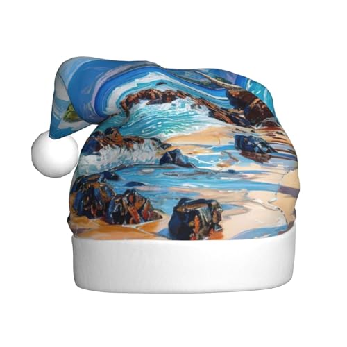 NBRIEU Weihnachtshut mit hawaiianischem Stranddruck, Partyzubehör und Geschenke für Neujahrspartys NBRIEU Weihnachtshut mit hawaiianischem Stranddruck, Partyzubehör und Geschenke für Neujahrspartys von NBRIEU