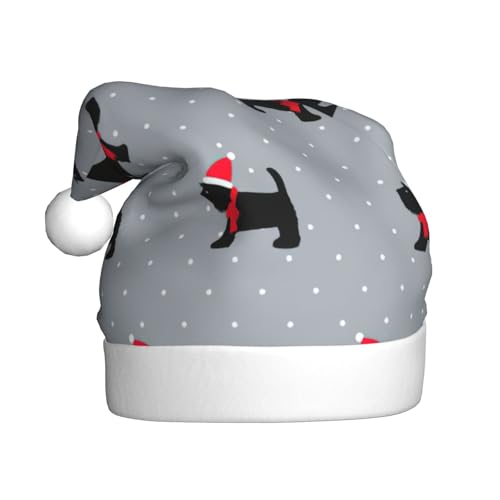 NBRIEU Weihnachtshut mit niedlichem Hundedruck, Weihnachtsdekoration, Neujahr Partyzubehör und Geschenke von NBRIEU