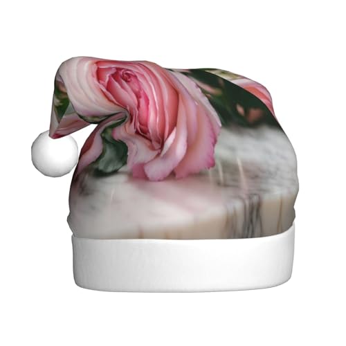 NBRIEU Weihnachtshut mit rosafarbenem Rosenmuster, Partyzubehör und Neujahrsgeschenke NBRIEU Weihnachtshut mit rosafarbenem Rosenmuster, Partyzubehör und Neujahrsgeschenke von NBRIEU