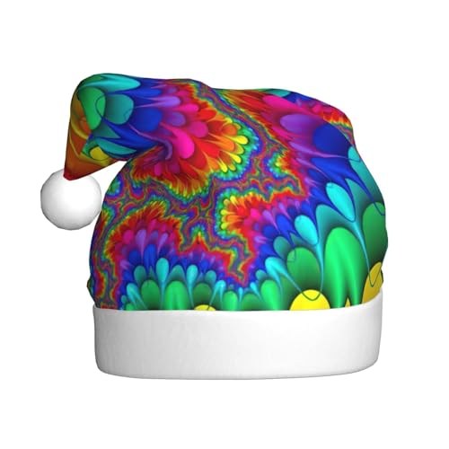 NBRIEU Weihnachtshut mit rotem Druck mit Regenbogen-Druck, für Neujahrsparty und Geschenke NBRIEU Weihnachtshut mit rotem Druck mit Regenbogen-Druck, für Neujahrsparty und Geschenke von NBRIEU