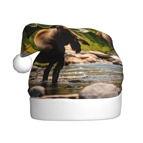 NBRIEU Weihnachtsmütze, Weihnachtsdekoration, Motiv: Hirsch, Bär, Elch, Partyzubehör und Geschenke NBRIEU Weihnachtsmütze, Weihnachtsdekoration, Motiv: Hirsch, Bär, Elch, Partyzubehör und Geschenke von NBRIEU