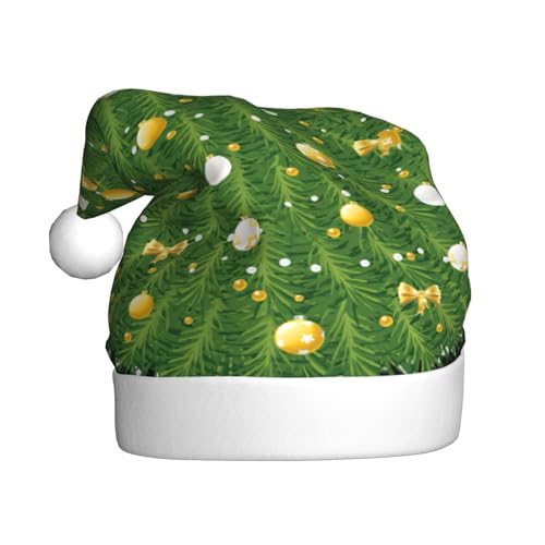 NBRIEU Weihnachtsmütze, grüner Baumdruck, festliche Dekoration, Weihnachtsmütze, Neujahrsparty-Zubehör und Geschenke NBRIEU Weihnachtsmütze, grüner Baumdruck, festliche Dekoration, Weihnachtsmütze, Neujahrsparty-Zubehör und Geschenke von NBRIEU