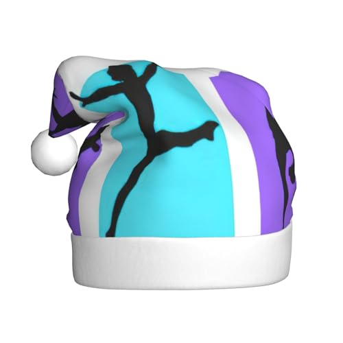 NBRIEU Weihnachtsmütze mit Aufdruck des Gymnastikspiels, festliche Dekoration für Neujahrspartys und Geschenke NBRIEU Weihnachtsmütze mit Aufdruck des Gymnastikspiels, festliche Dekoration für Neujahrspartys und Geschenke von NBRIEU