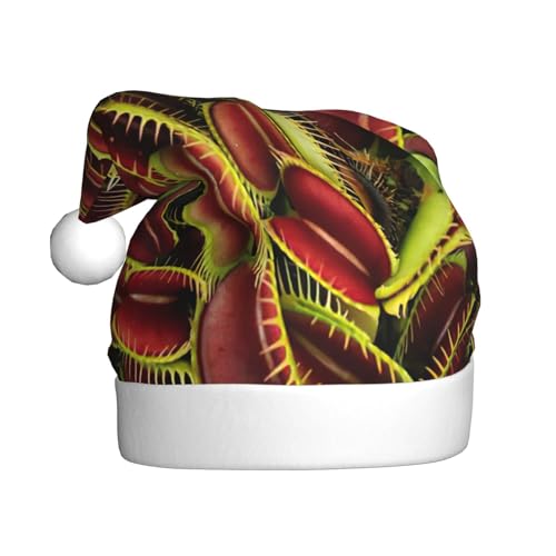 NBRIEU Weihnachtsmütze mit fleischfressenden Pflanzen bedruckt, festliche Dekoration, Neujahrsfeierzubehör und Geschenke NBRIEU Weihnachtsmütze mit fleischfressenden Pflanzen bedruckt, festliche Dekoration, Neujahrsfeierzubehör und Geschenke von NBRIEU