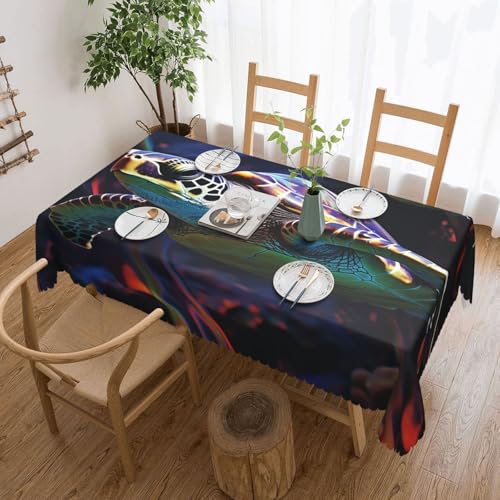 NBSKSDLK A Bunte Tischdecke mit tropischen Meeresschildkröten, rechteckig, wasserdicht, schmutzabweisend, knitterfrei, dekorativ, wiederverwendbar, Polyester-Tischdecken für Hochzeit, Party, Bankett NBSKSDLK A Bunte Tischdecke mit tropischen Meeresschildkröten, rechteckig, wasserdicht, schmutzabweisend, knitterfrei, dekorativ, wiederverwendbar, Polyester-Tischdecken für Hochzeit, Party, Bankett von NBSKSDLK
