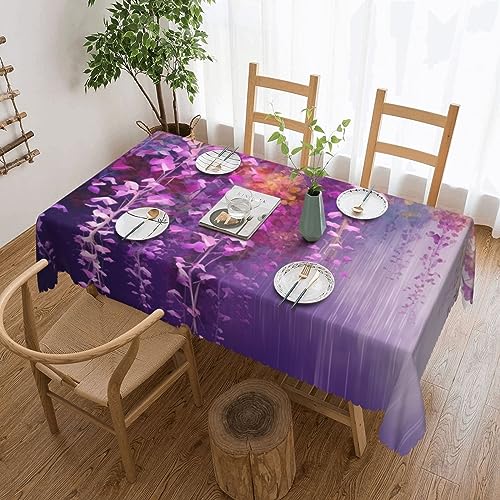NBSKSDLK Abstrakte violette Tischdecke mit weinender Blume, rechteckig, wasserdicht, schmutzabweisend, knitterfrei, dekorativ, wiederverwendbar, Polyester-Tischdecken für Hochzeit, Party, Bankett, 137 NBSKSDLK Abstrakte violette Tischdecke mit weinender Blume, rechteckig, wasserdicht, schmutzabweisend, knitterfrei, dekorativ, wiederverwendbar, Polyester-Tischdecken für Hochzeit, Party, Bankett, 137 von NBSKSDLK