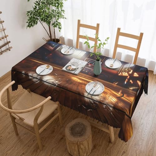 NBSKSDLK Basketballplatz-Tischdecke, rechteckig, wasserdicht, schmutzabweisend, knitterfrei, dekorativ, wiederverwendbar, Polyester-Tischdecken für Hochzeit, Party, Bankett, 137 x 183 cm NBSKSDLK Basketballplatz-Tischdecke, rechteckig, wasserdicht, schmutzabweisend, knitterfrei, dekorativ, wiederverwendbar, Polyester-Tischdecken für Hochzeit, Party, Bankett, 137 x 183 cm von NBSKSDLK