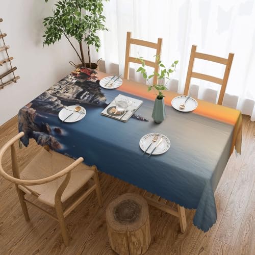 NBSKSDLK Italienische Tischdecke, rechteckig, wasserdicht, schmutzabweisend, knitterfrei, dekorativ, wiederverwendbar, Polyester-Tischdecken für Hochzeit, Party, Bankett, 137 x 183 cm NBSKSDLK Italienische Tischdecke, rechteckig, wasserdicht, schmutzabweisend, knitterfrei, dekorativ, wiederverwendbar, Polyester-Tischdecken für Hochzeit, Party, Bankett, 137 x 183 cm von NBSKSDLK
