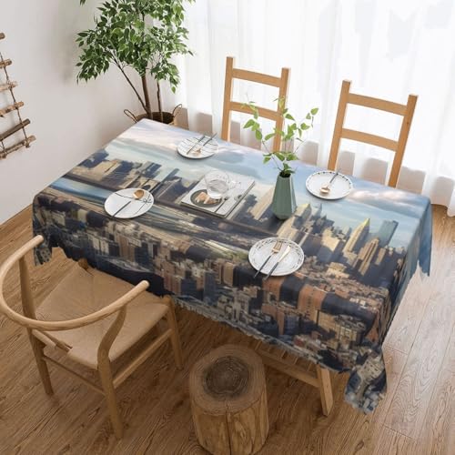 NBSKSDLK New York City Tischdecke, rechteckig, wasserdicht, schmutzabweisend, knitterfrei, dekorativ, wiederverwendbar, Polyester-Tischdecken für Hochzeit, Party, Bankett, 137 x 183 cm NBSKSDLK New York City Tischdecke, rechteckig, wasserdicht, schmutzabweisend, knitterfrei, dekorativ, wiederverwendbar, Polyester-Tischdecken für Hochzeit, Party, Bankett, 137 x 183 cm von NBSKSDLK