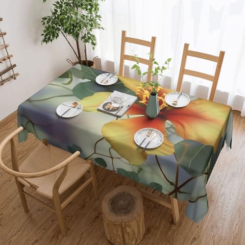NBSKSDLK Tischdecke, rechteckig, wasserdicht, schmutzabweisend, knitterfrei, dekorativ, wiederverwendbar, Polyester, Tischdecken für Hochzeit, Party, Bankett, 137 x 183 cm, Grün NBSKSDLK Tischdecke, rechteckig, wasserdicht, schmutzabweisend, knitterfrei, dekorativ, wiederverwendbar, Polyester, Tischdecken für Hochzeit, Party, Bankett, 137 x 183 cm, Grün von NBSKSDLK
