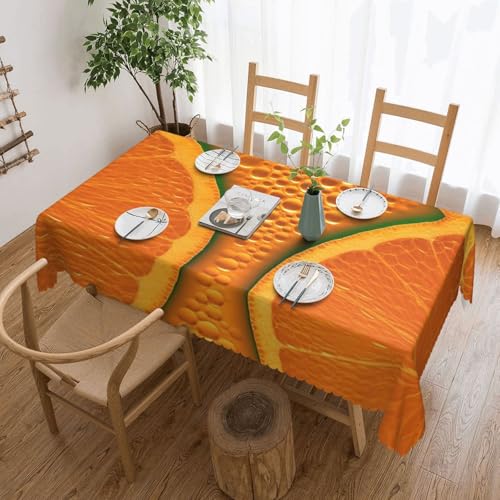 NBSKSDLK Tischdecke, rechteckig, wasserdicht, schmutzabweisend, knitterfrei, dekorativ, wiederverwendbar, Polyester, Tischdecken für Hochzeit, Party, Bankett, 137 x 183 cm, Orange NBSKSDLK Tischdecke, rechteckig, wasserdicht, schmutzabweisend, knitterfrei, dekorativ, wiederverwendbar, Polyester, Tischdecken für Hochzeit, Party, Bankett, 137 x 183 cm, Orange von NBSKSDLK