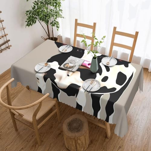 NBSKSDLK Tischdecke, rechteckig, wasserdicht, schmutzabweisend, knitterfrei, dekorativ, wiederverwendbar, Polyester, Tischdecken für Hochzeit, Party, Bankett, 137 x 183 cm, Schwarz NBSKSDLK Tischdecke, rechteckig, wasserdicht, schmutzabweisend, knitterfrei, dekorativ, wiederverwendbar, Polyester, Tischdecken für Hochzeit, Party, Bankett, 137 x 183 cm, Schwarz von NBSKSDLK