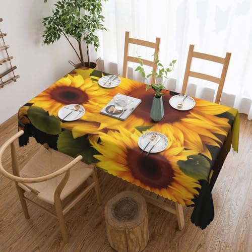 NBSKSDLK Tischdecke, rechteckig, wasserdicht, schmutzabweisend, knitterfrei, dekorativ, wiederverwendbar, Polyester, Tischdecken für Hochzeit, Party, Bankett, 137 x 183 cm NBSKSDLK Tischdecke, rechteckig, wasserdicht, schmutzabweisend, knitterfrei, dekorativ, wiederverwendbar, Polyester, Tischdecken für Hochzeit, Party, Bankett, 137 x 183 cm von NBSKSDLK